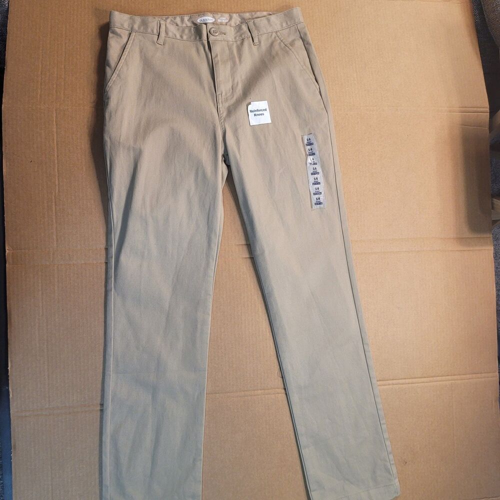 Old Navy Skinny Built-in Flex Pants Tan Khaki Size 14 NEW NWT